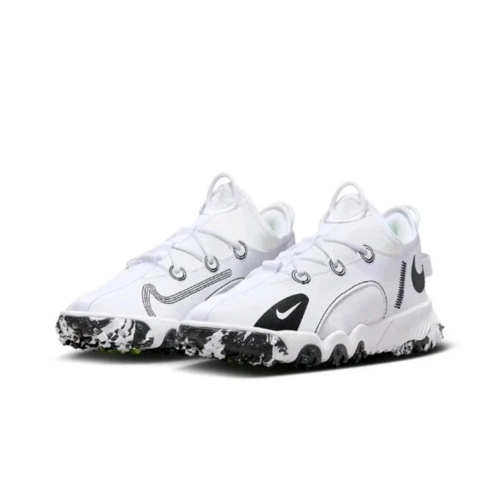 Nike Future Field Kids Training Shoes White Black Volt DJ6949-103 Size 5Y